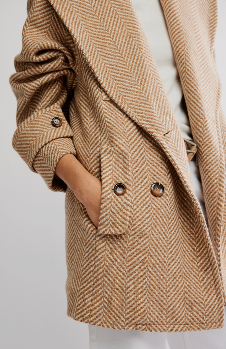 Ari Wool Peacoat Tan