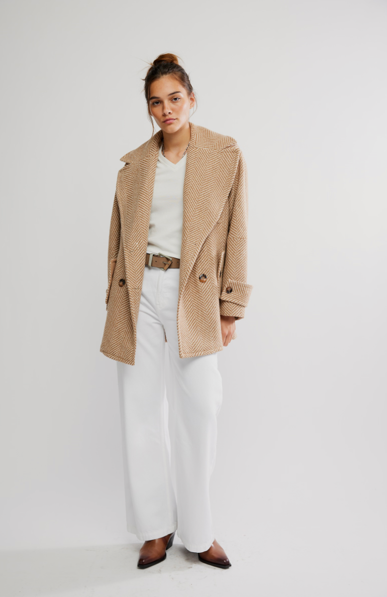 Ari Wool Peacoat Tan