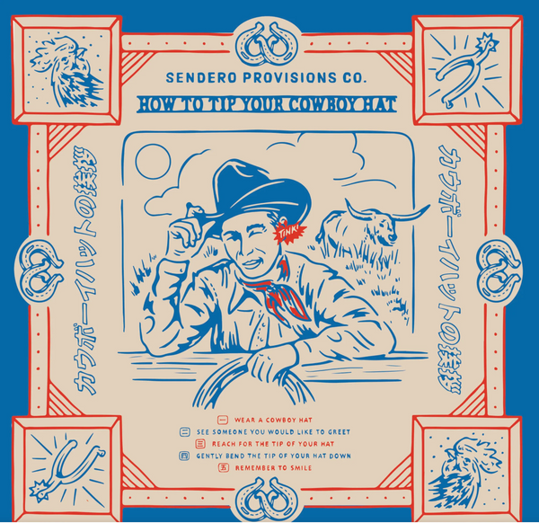Tip Your Hat Bandana - Blue