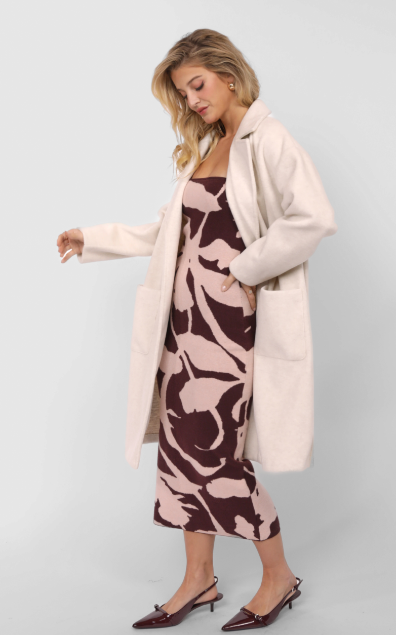 Out of Town Open Coat Ivory