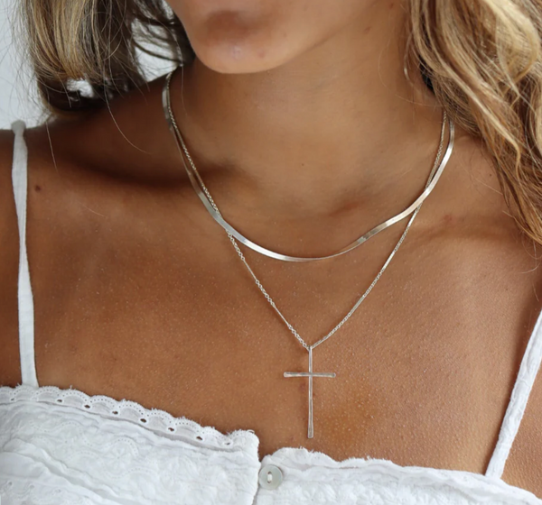 Grace Cross Necklace Sterling Silver