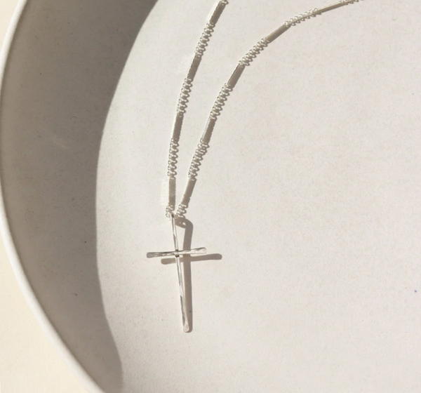 Grace Cross Necklace Sterling Silver
