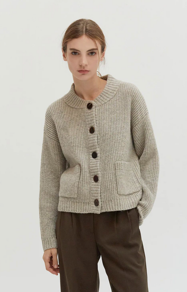 Dionne Crew Neck Sweater Cardigan