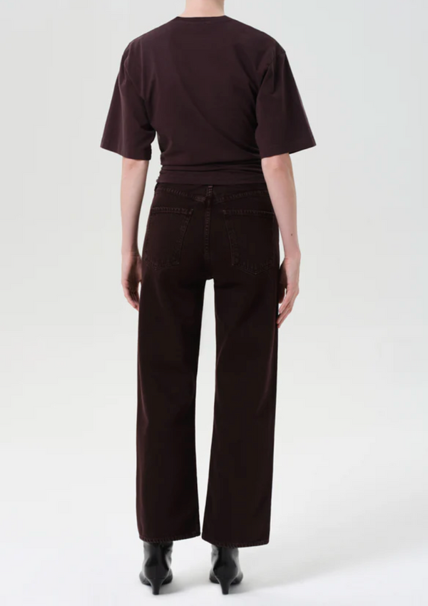 Ren High Rise Wide Leg Jean in Sloe Berry