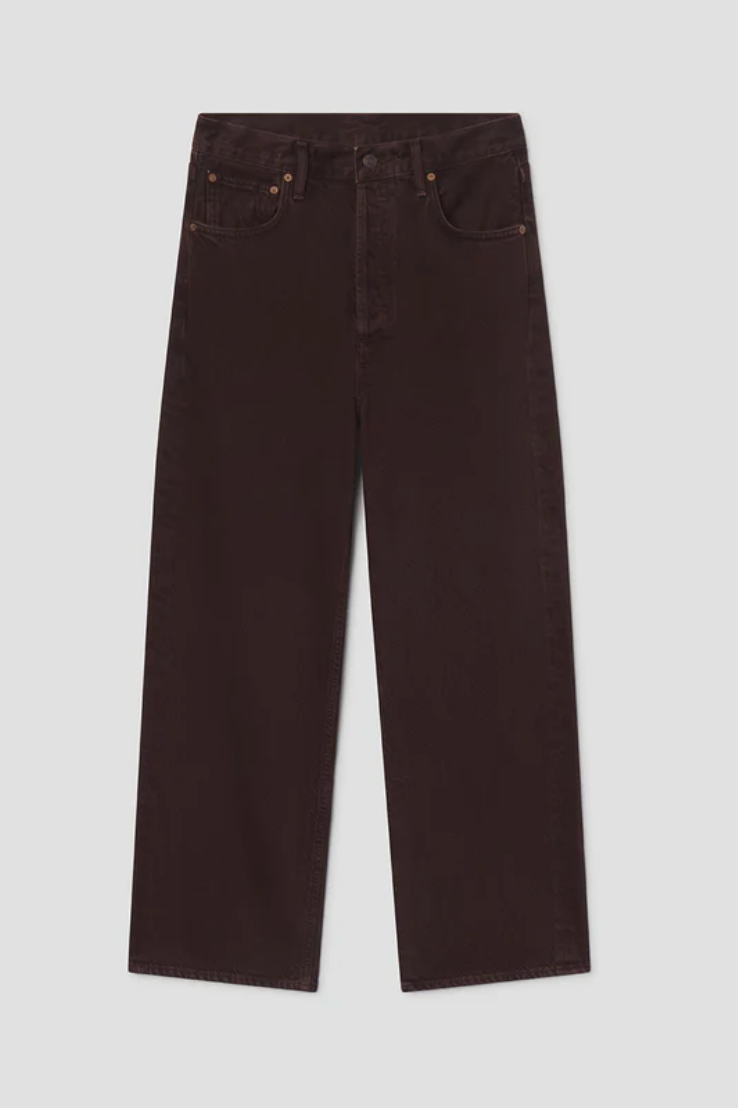Ren High Rise Wide Leg Jean in Sloe Berry