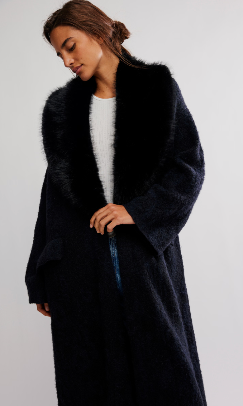 Twiced Love Coatigan Black