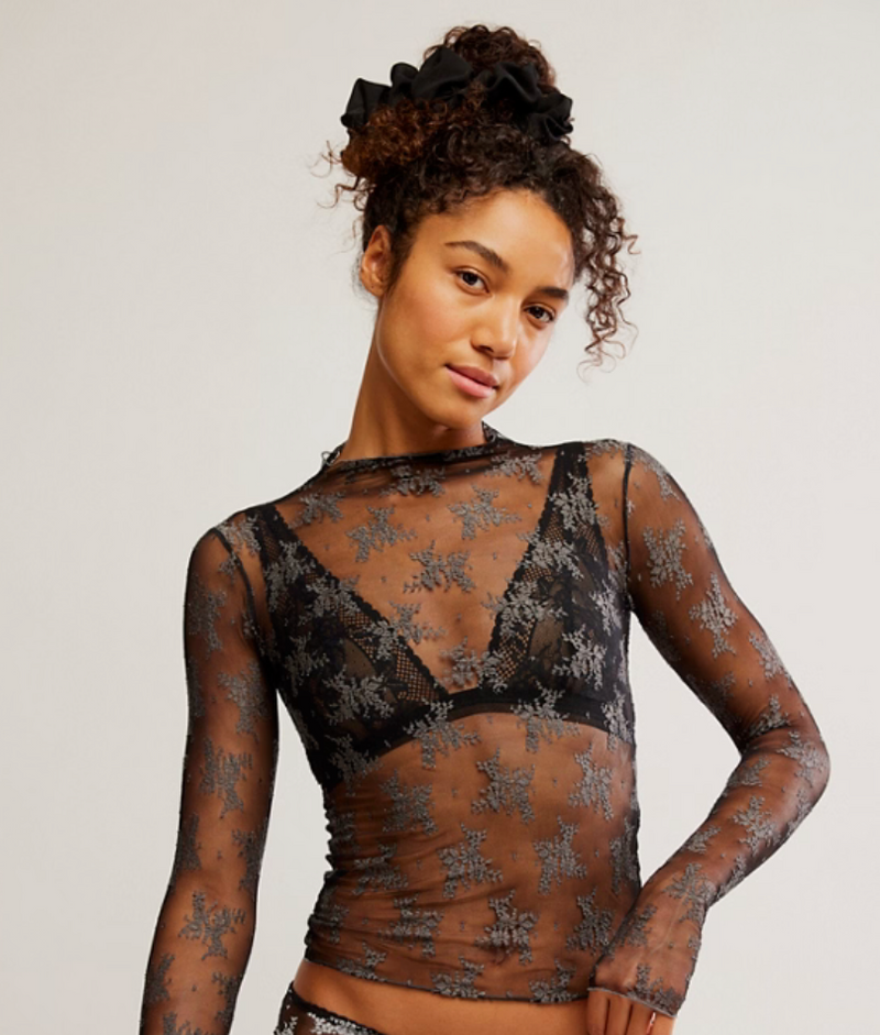 Two Tone Lady Lux Layering Top Thunderstorm Combo