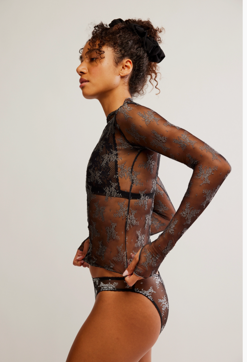 Two Tone Lady Lux Layering Top Thunderstorm Combo