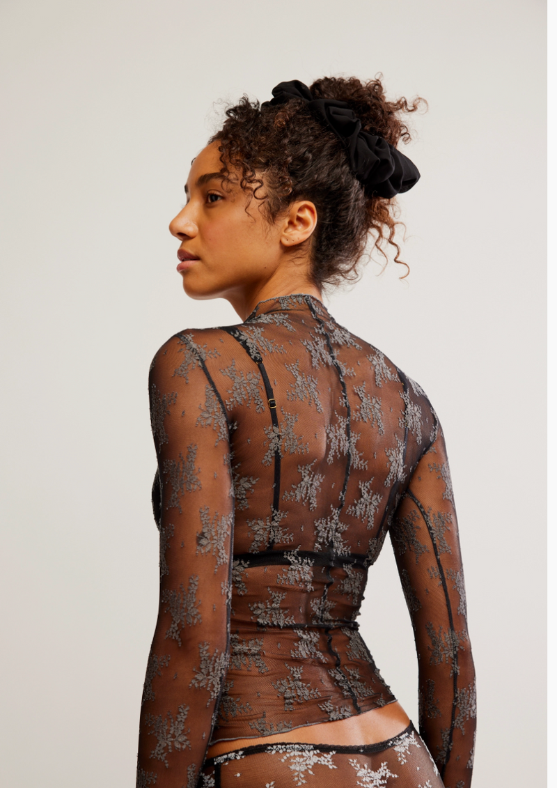 Two Tone Lady Lux Layering Top Thunderstorm Combo