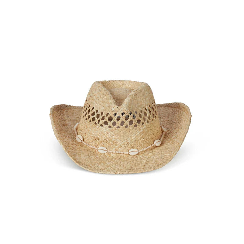 Seashell Cowboy Hat Natural