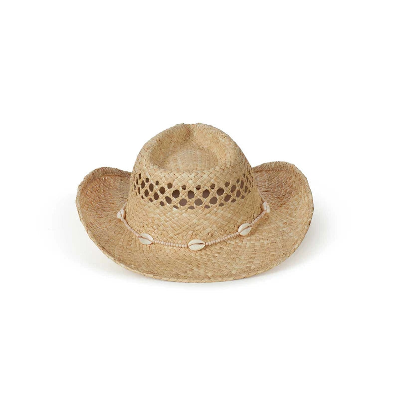 Seashell Cowboy Hat Natural