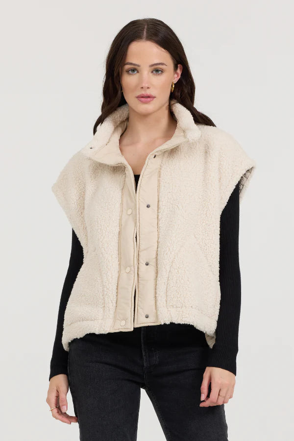 Chilly Days Sherpa Vest