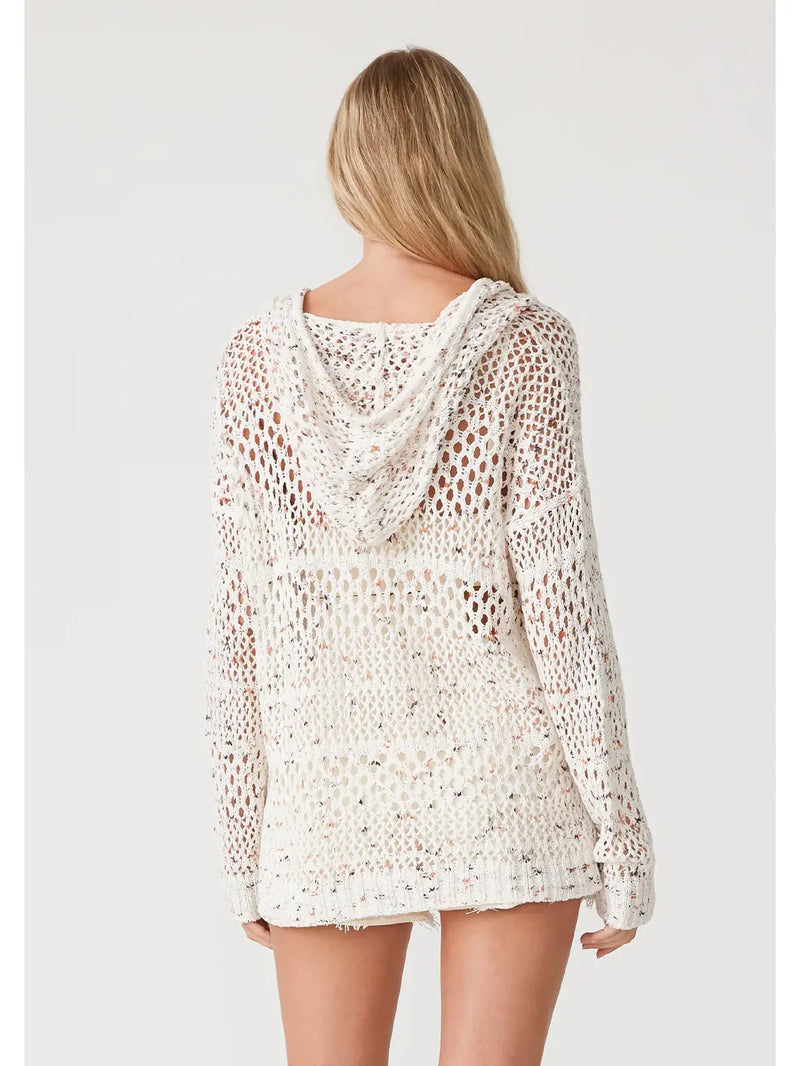 The Birch Pullover Ivory/Coral