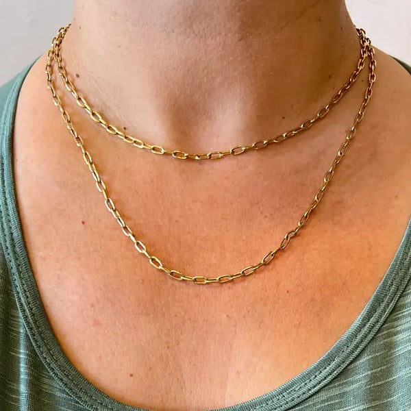 Brass Paperclip Chain