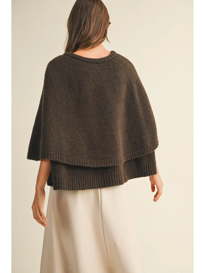 Hearthstone Knit Cape Espresso