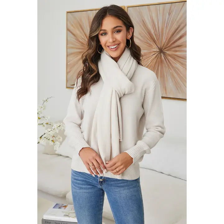 Viscose Cozy Scarf Beige