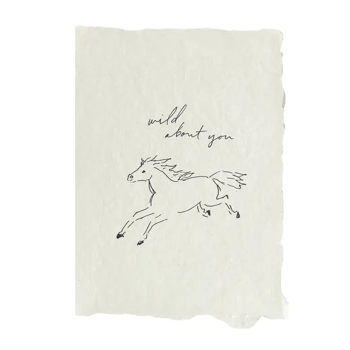 Horse Wild About You Card