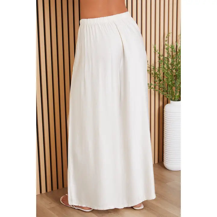 All Out Silk Pants Ivory