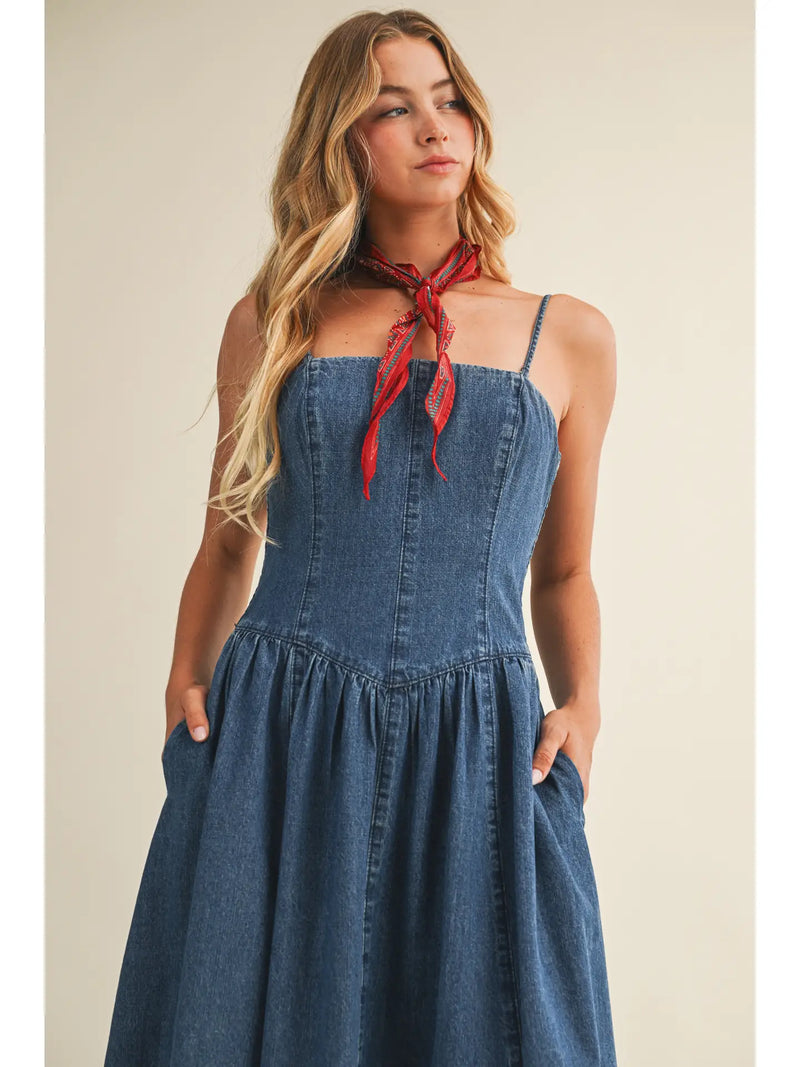 The Daisy Ridge Denim Dress