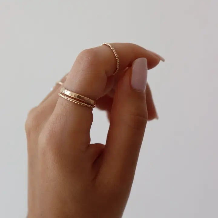 Spiral Midi Ring 14k Gold Fill