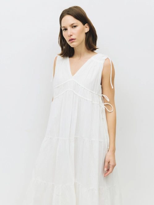 The Ellice Dress White