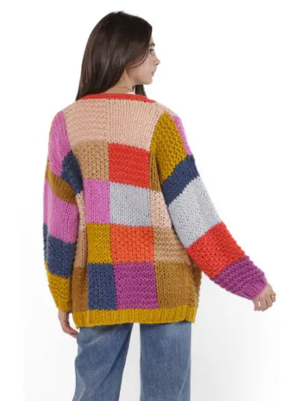 Electric Feels Handknit Cardigan