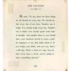 Jim Valvano Canvas Wall Hanging