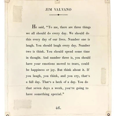 Jim Valvano Canvas Wall Hanging