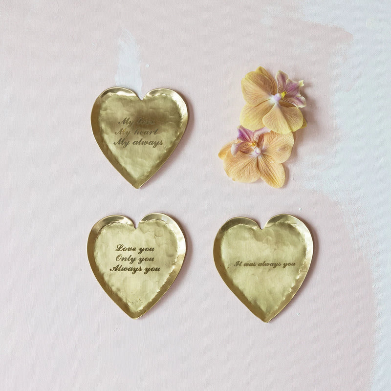 Brass Heart Plate