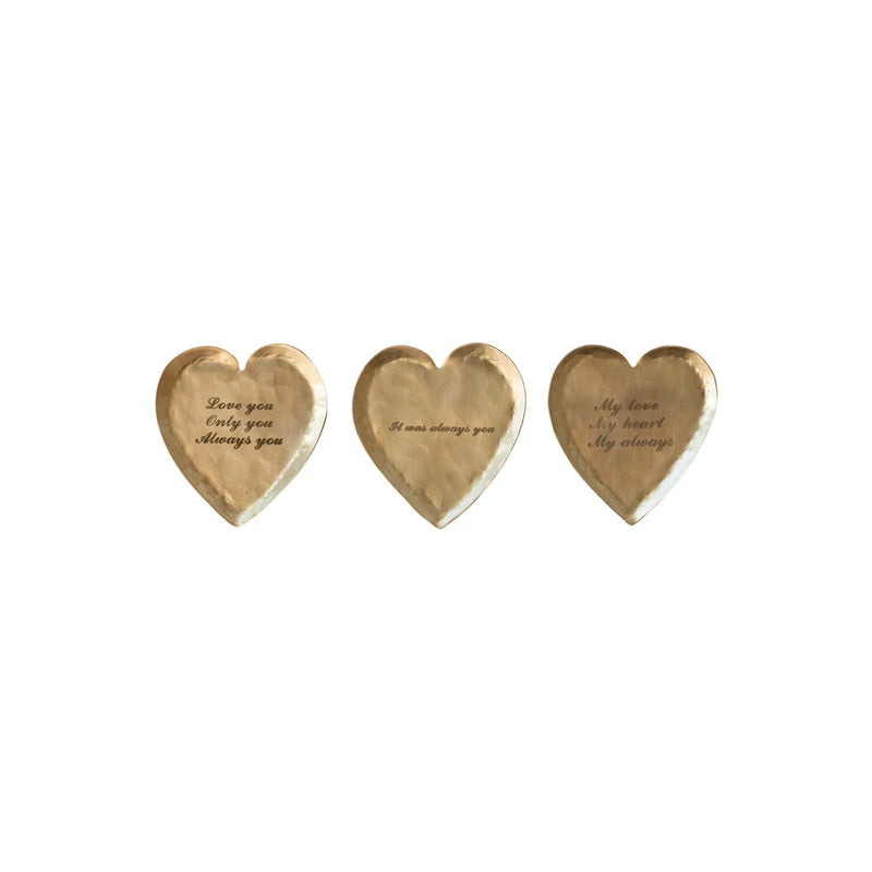 Brass Heart Plate