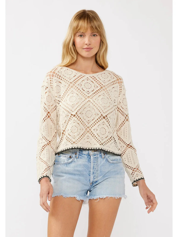 The Lace Diamond Top