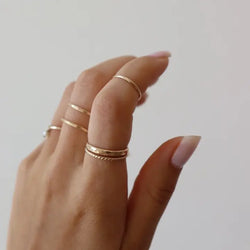 Minimal Midi Ring 14k Gold Fill