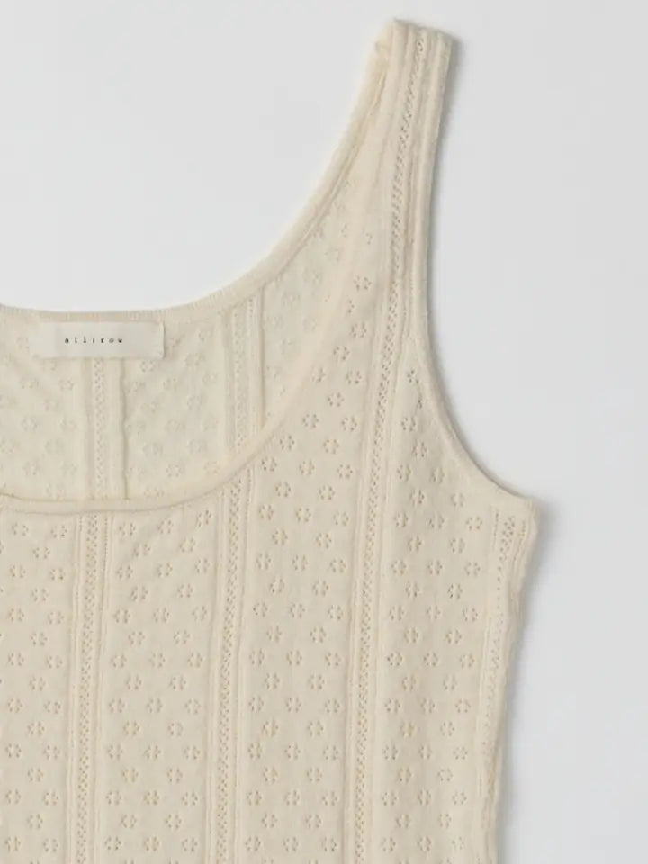 The Karis Tank Top Ivory