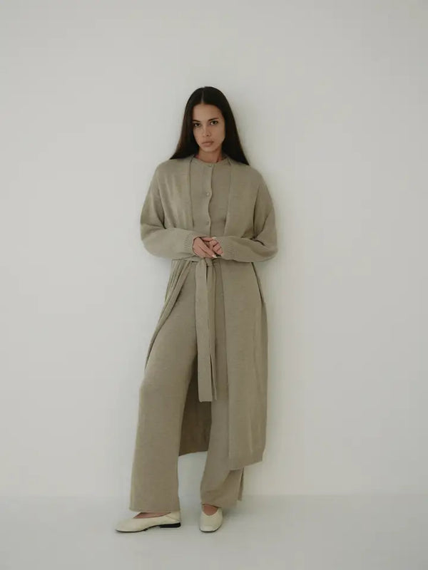 The Ona Cardigan Taupe