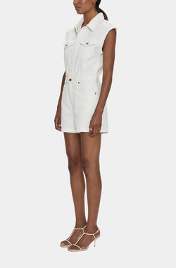 Lennox Romper Ecru