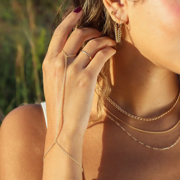 Gemini Hand Chain 14k Gold Fill