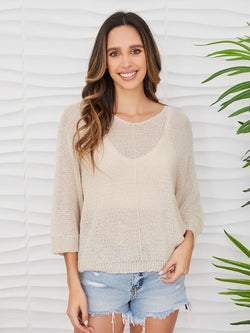 Sunwashed Sweater Biege