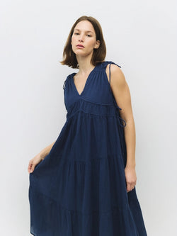 The Ellice Dress Navy