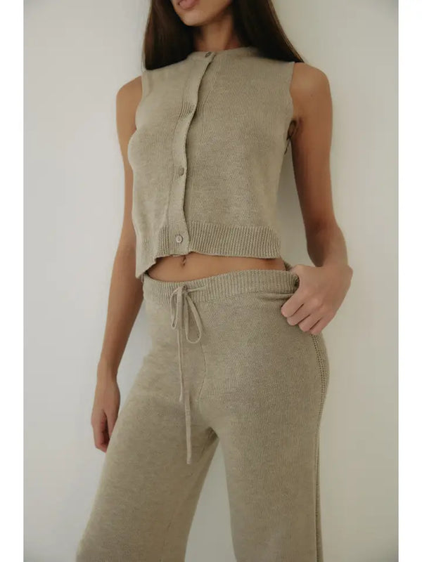 The Ona Vest Taupe