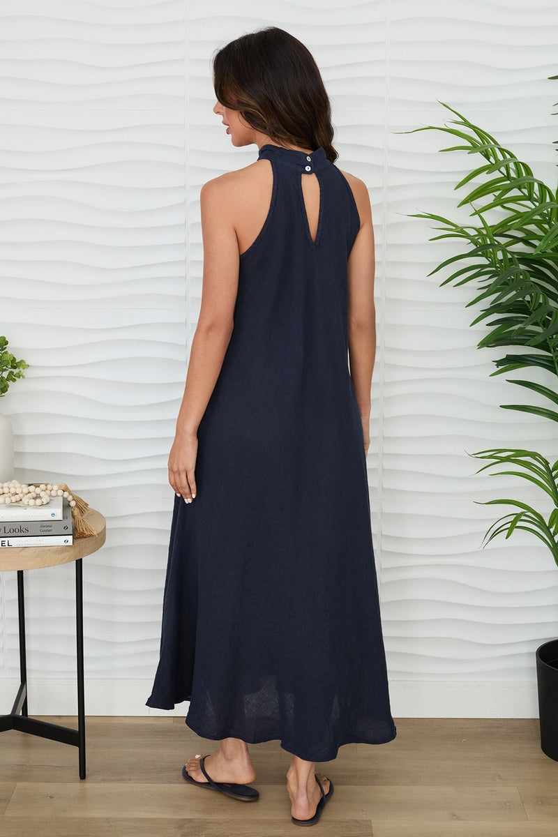 Golden Hour Maxi Dress Navy