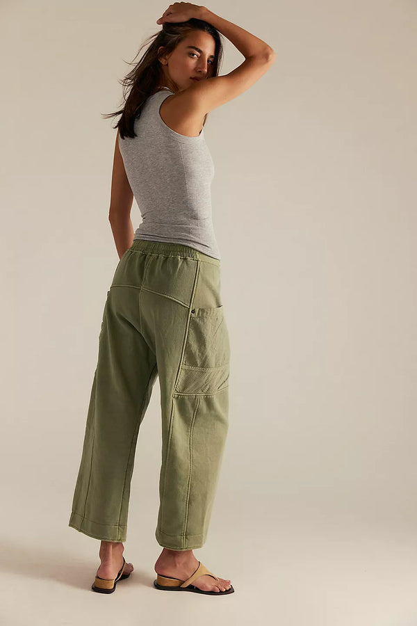We The Free Jet Set Knit Pull-On Pants Oil Green