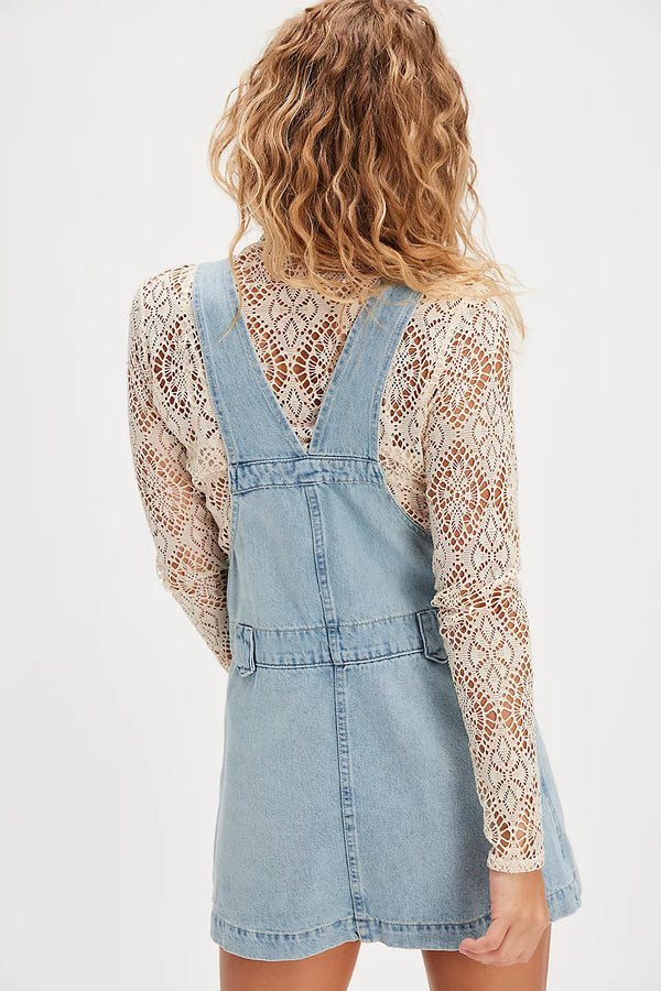 Edie Denim Skirtall Apple Blues