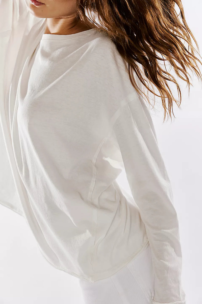 Nina Tee Long Sleeve Ivory