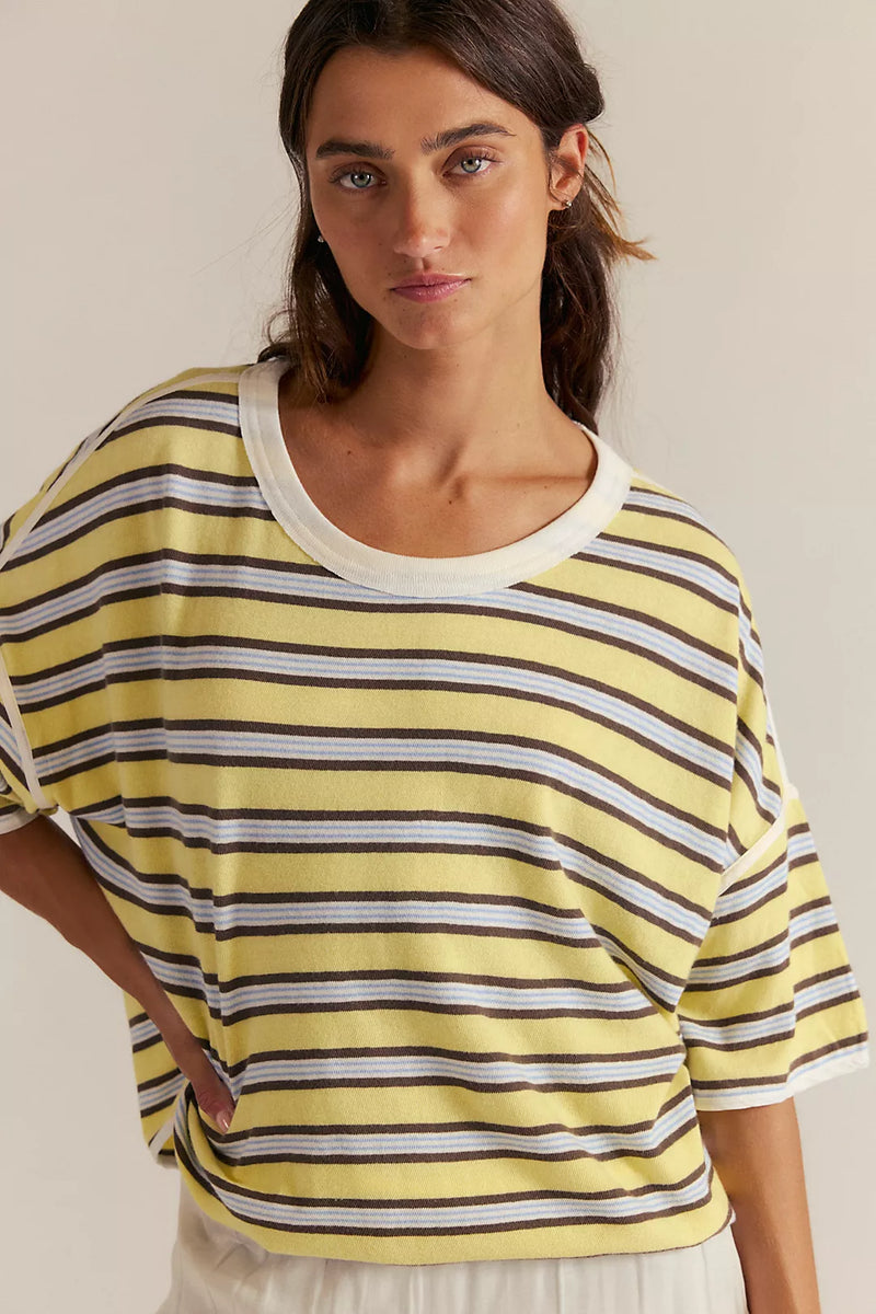 We The Free Clean Rugby Tee Yellow Combo