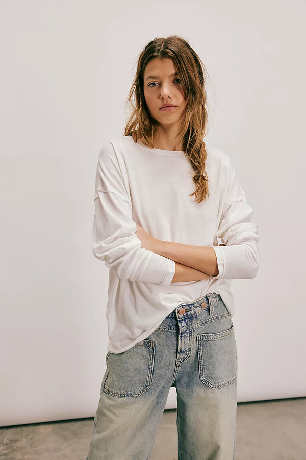Nina Tee Long Sleeve Ivory