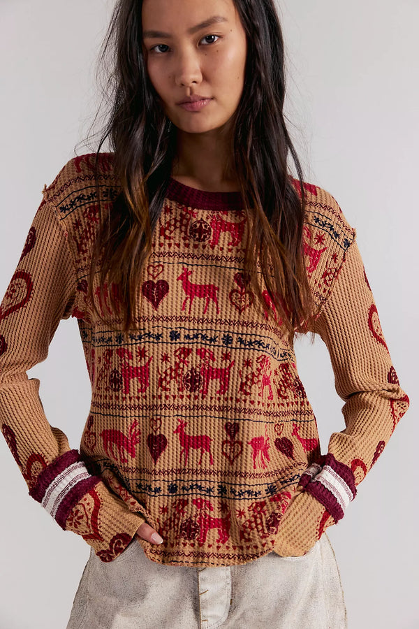 We The Free Blissful Layering Tee Stone Combo