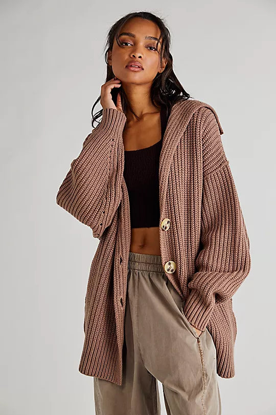 Swim Too Deep Cardi Strawberry Roan