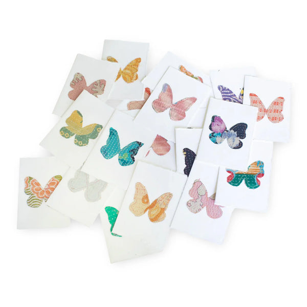 Kantha Butterfly Cards