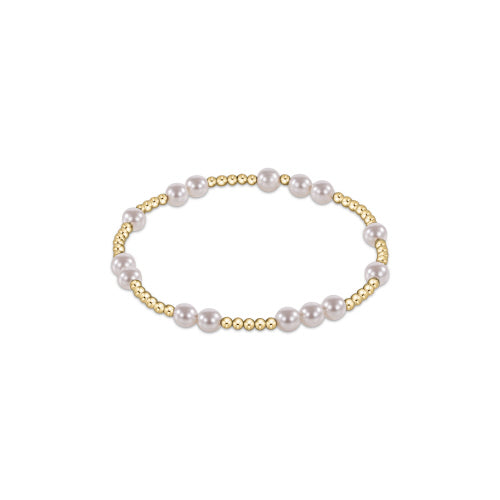 Hope Unwritten 5mm Bead Bracelet Pearl