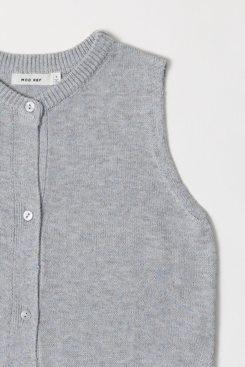 The Ona Vest Heather Grey